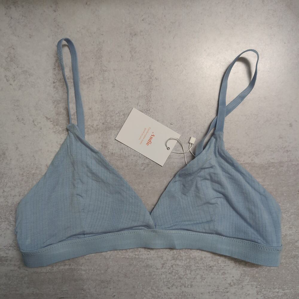 Andie Triangle Bralette Bluebell Loungewear Size M New